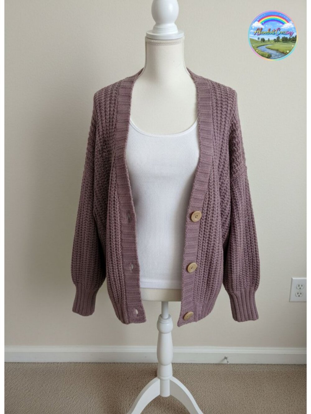 Women's Chunky Knit Open Front Cardigan Sweater